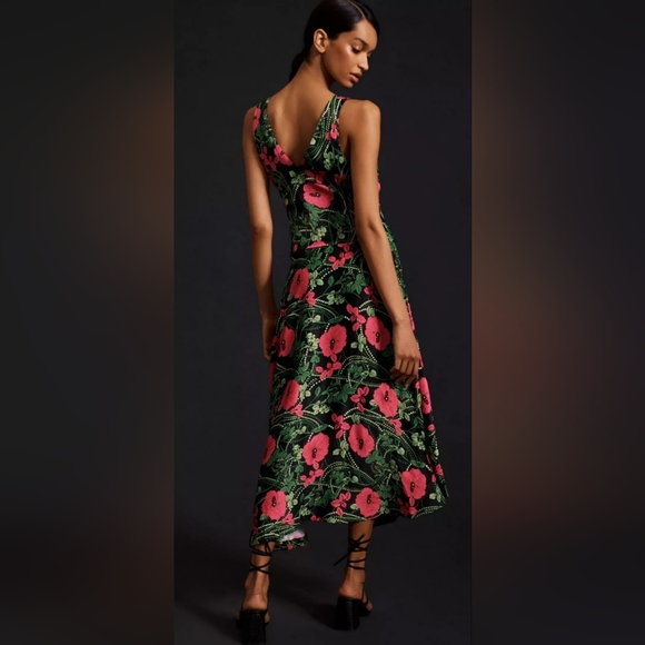 Anthropologie Maeve Viscose Ruched Dress Sizes 0,2,4 - Picture 3 of 16